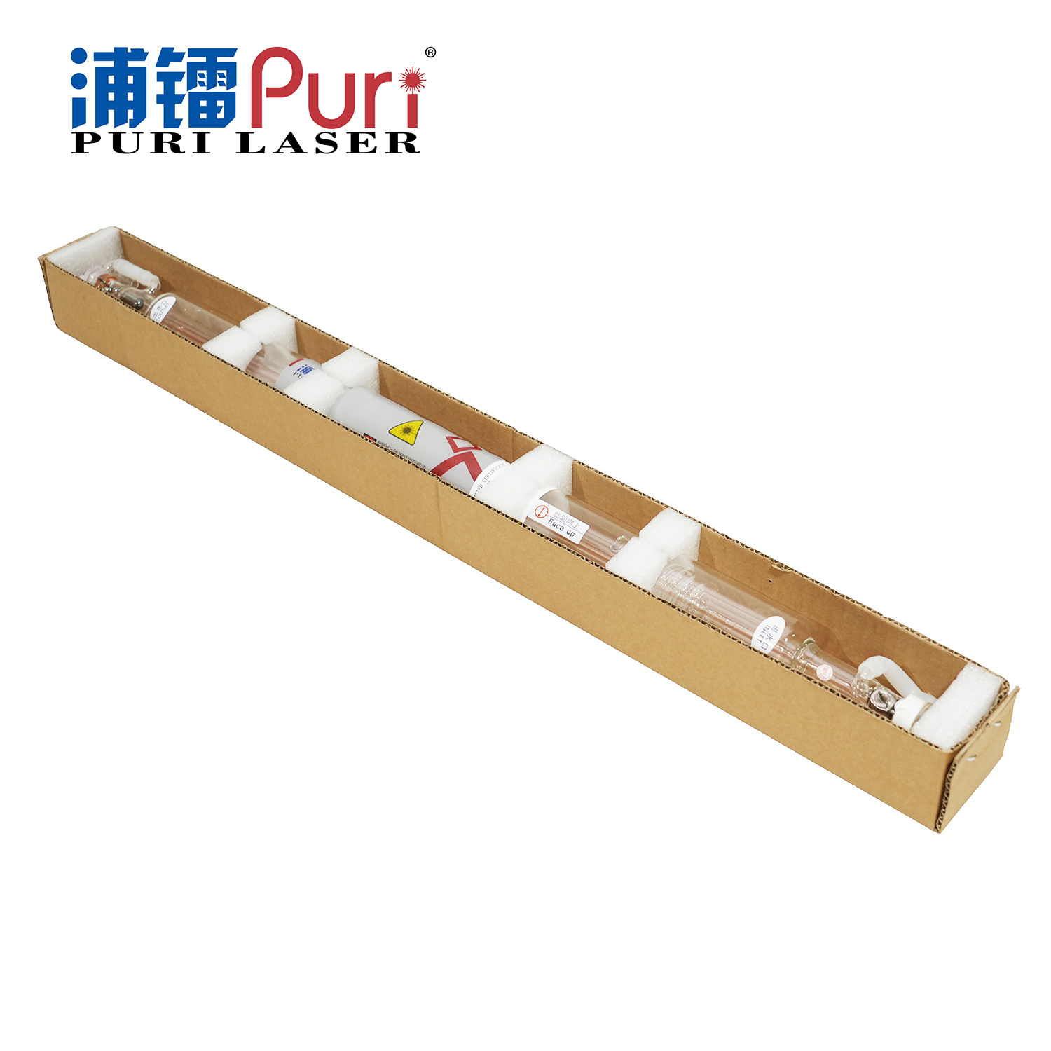 Заводская поставка PURI Высококачественное 40 Вт 50 Вт 60 Вт 80 Вт 100 Вт 130 Вт 150 Вт 180 Вт CO2 Катализатор стеклянная лазерная трубка оптом