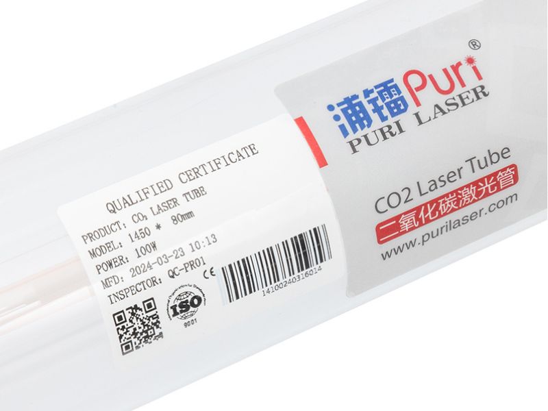 CO2-лазерная трубка мощностью 100 Вт для резки и гравировки: материалы, характеристики и заводское руководство